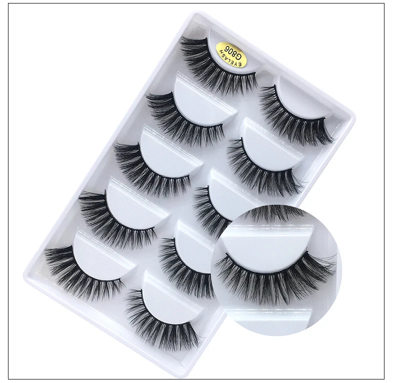 Wholesale Eyelashes 20/30/50 Boxes 5 Pairs 3D Mink Lashes Bulk Natural False Eyelashes Soft makeup Eye Lashes cilios g806 g800 Wholesale Eyelashes 20/30/50 Boxes 5 Pairs 3D Mink Lashes Bulk Natural False Eyelashes Soft makeup Eye Lashes cilios g806 g800