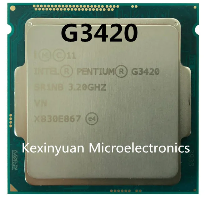 Процессор Intel G3420 LGA1150 22 нанометров двухъядерный 100% работает правильно настольный процессор