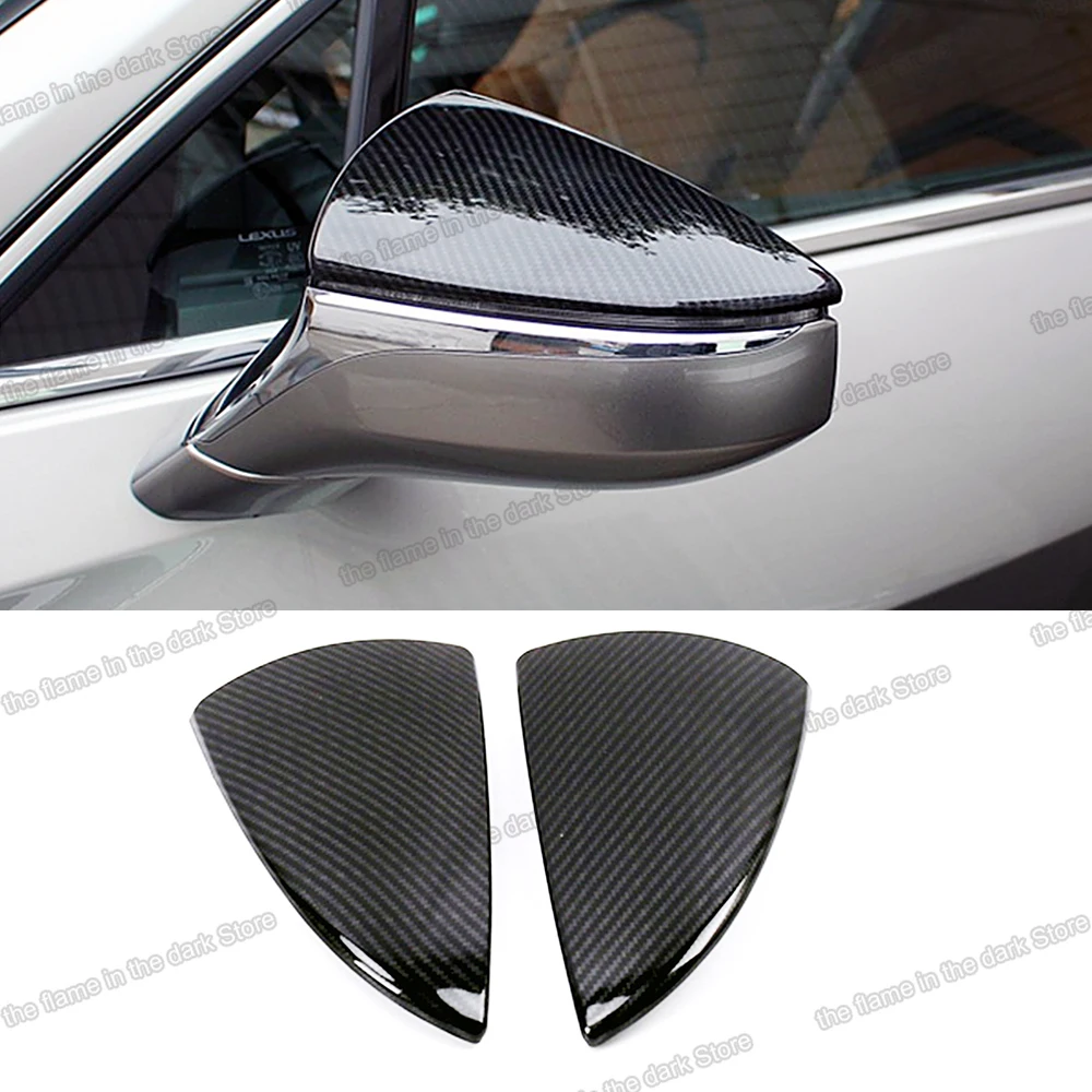 carbon fiber car rearview cover protector for lexus ux ux250h ux200 2019 2020 2021 2022 250h 200 ux260 260 anti-scratch auto | Автомобили