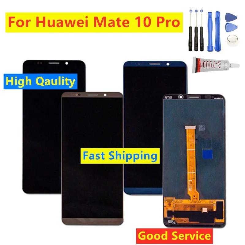 

6.0" For Huawei Mate 10 Pro BLA-L09 BLA-L29 BLA-AL00 LCD Display Touch Screen Digitizer With Logo For Mate 10 Lite LCD Display