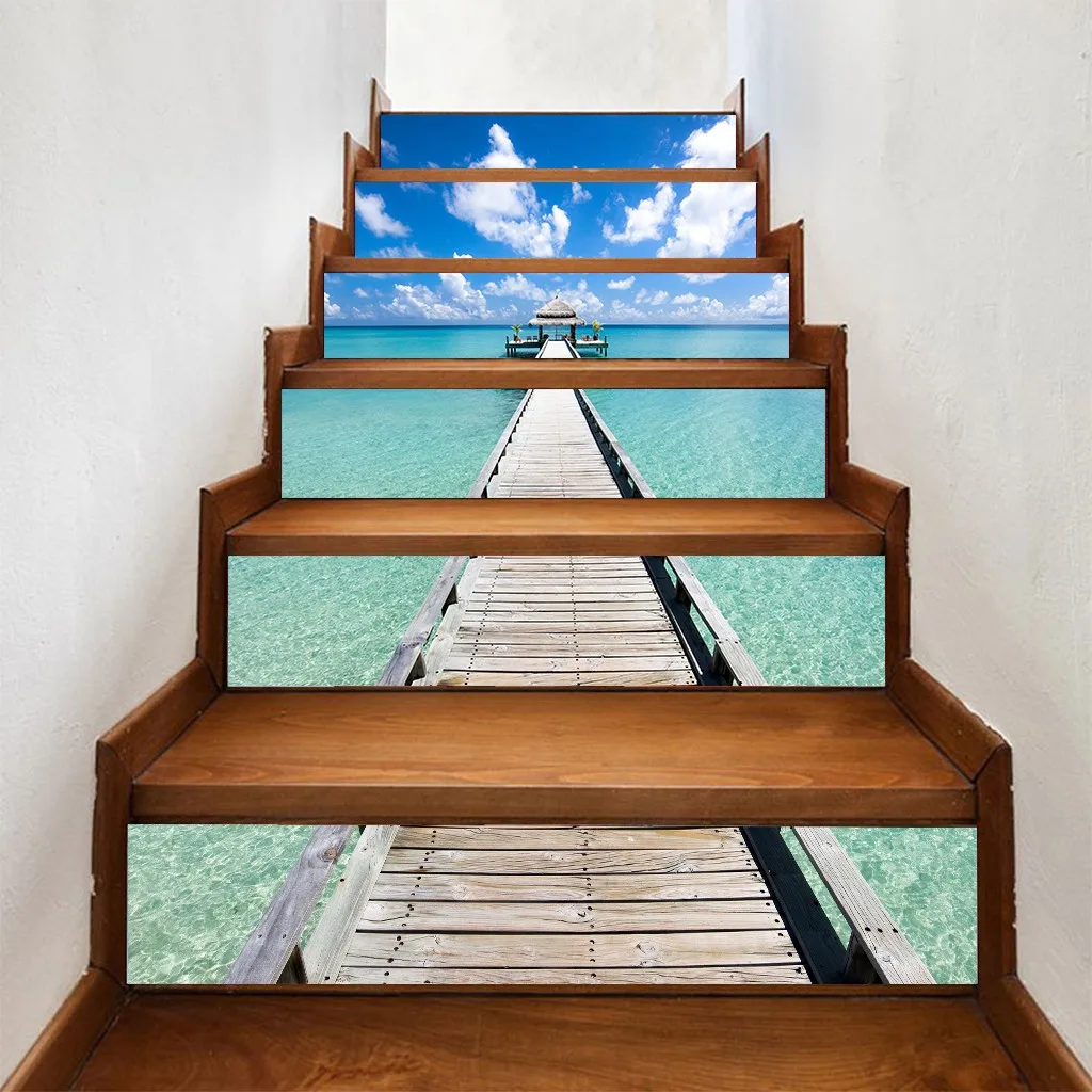 

Personality Staircase Decoration Stair Riser Floor Sticker DIY Wall Stairs Decal Home Decor Art DIY Bedroom 2019 New