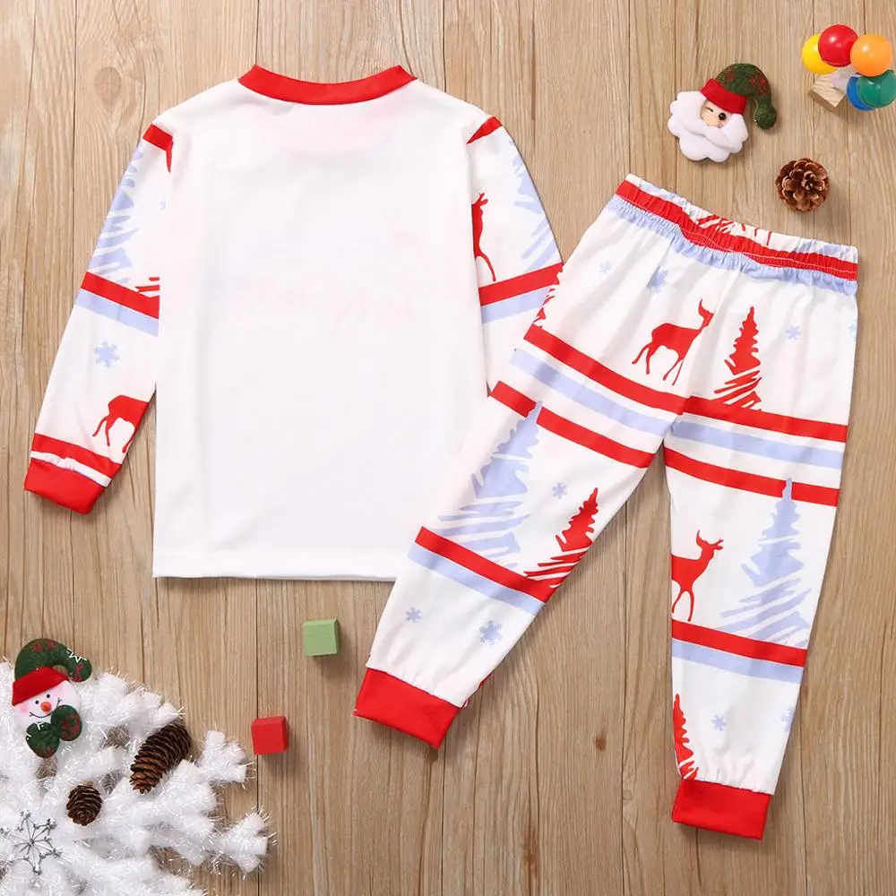 Christmas xmas family pajamas matching clothes father mother daughter son mommy and me clothes couple family look women wear 23