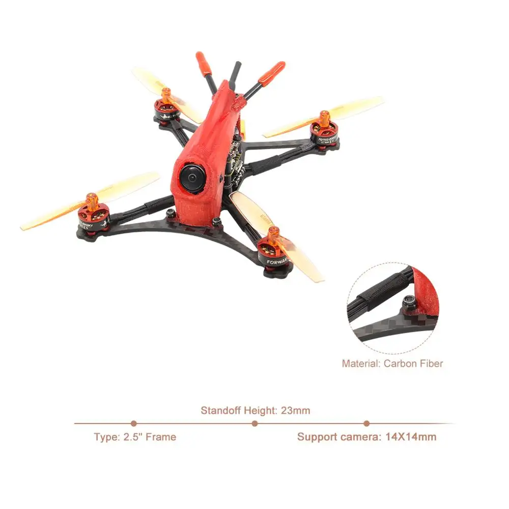 Зубочистка HGLRC Petrel120 Micro RC FPV гоночный Дрон с камерой PNP F411 2 4S управление полетом 13A 4