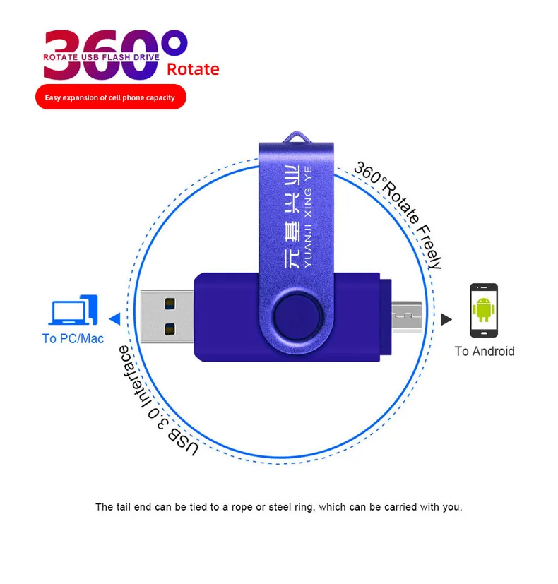 Пользовательский надпись USB флэш-накопитель USB3.0 высокоскоростной персонализированный Металл креативный 256gb мобильный компьютер двойного назначения мобильный