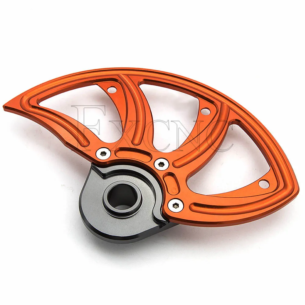 Front CNC передняя защита заднего тормозного диска для Husqvarna TE FE TC FC TX FX FS 125 150 200 250 350 390 450 501 для KTM SX EXC XC SXF EXCF - Цвет: Front