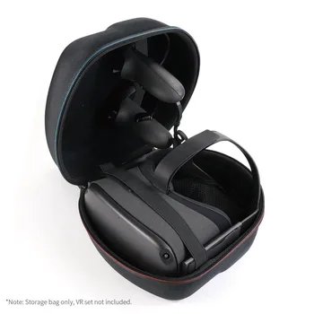 

Black Hardshell Handbag Carrying Case for Oculus Quest All-in-One VR Set VR Glasses Storage Box Shockproof & Waterproof EVA