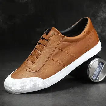 

Moccasins Men Casual Shoes Breathable Leather Loafers Spring Slip On Flats Comfortable Driving Shoe Man Outdoor Walking Sneakers