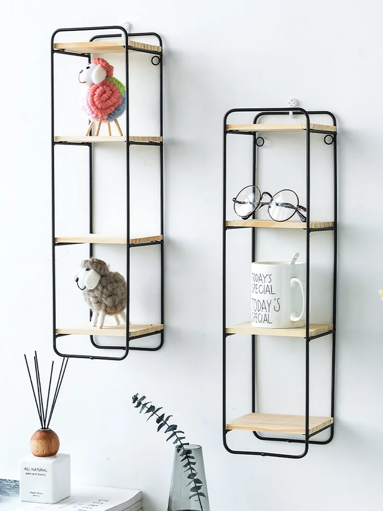 

Nordic Wall-Mounted Storage Rack Wall Hanging Decoration Living Room Pendant Shelf Porch Room Small Ornaments Stand