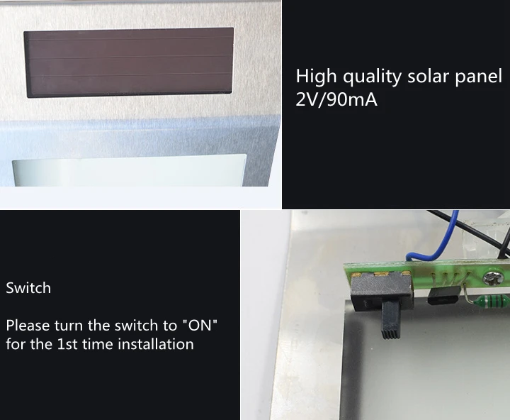 House Number Outdoor LED Solar Light 1