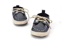 Lente Herfst Peuter Eerste Wandelaar детская обувь Jongen Meisje мягкая подошва кроватки Veters кроссовки Prewalker Sapatos на шнуровке kawaii schoenen - Цвет: Dark Grey