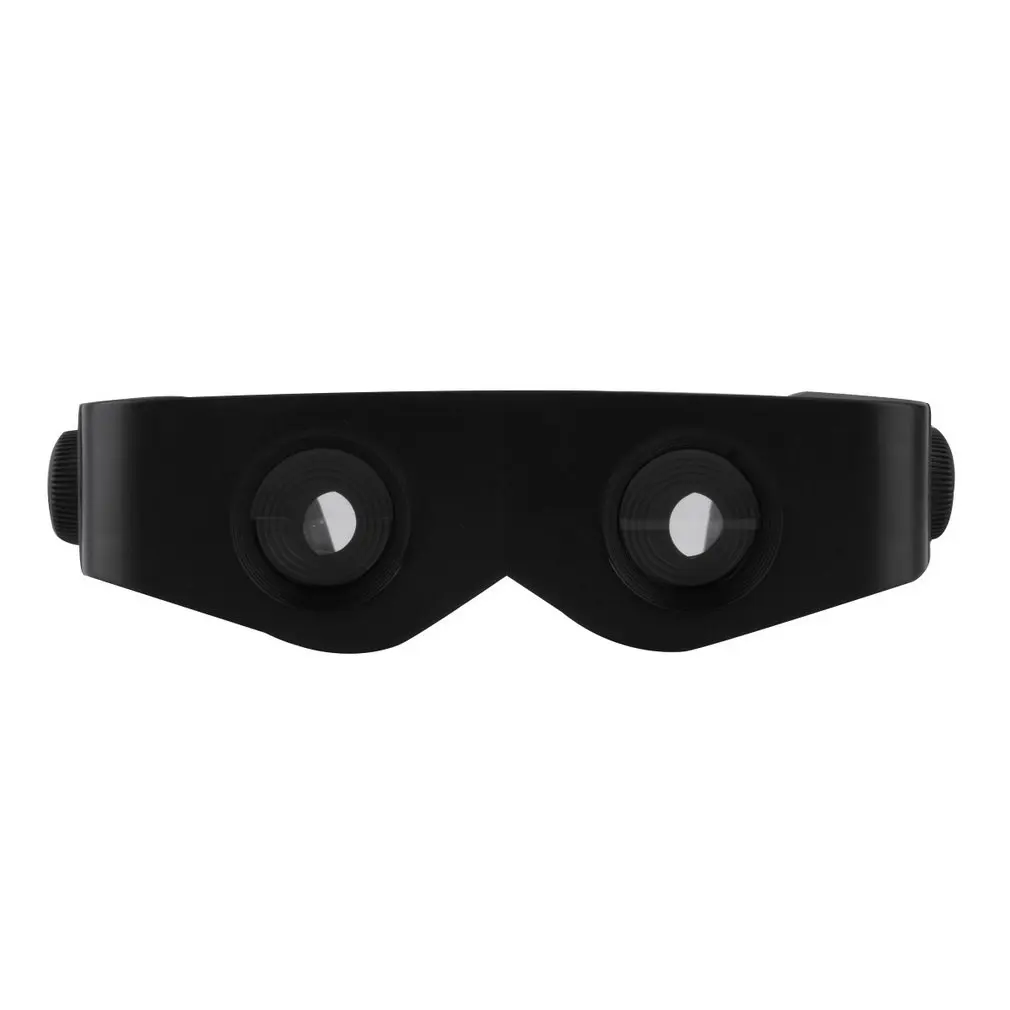 Portable Glass Style Black Telescope& Magnifier For Fishing Hiking Binoculars Transparent Lens Black Frame