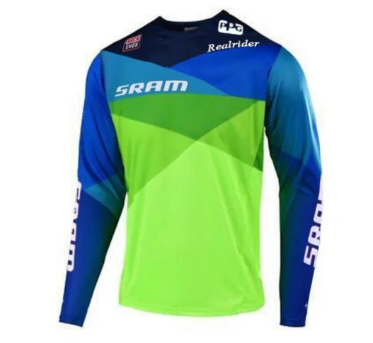 Мотоциклы Горные Джерси MTB Enduro внедорожный larga горный велосипед для sram Мотокросс Джерси BMX DH MTB T-ShirtDDD - Цвет: Бежевый