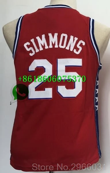 А+++ качество Молодежный#25 Бен Симмонс 21 Joel Джерси embiid Philadelphia