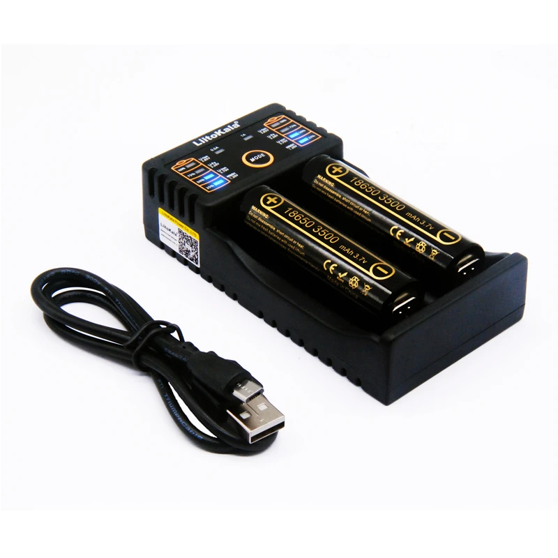 Liitokala Lii-202 18650 зарядное устройство Lii-35A 3,7 V INR18650 3500mAh Большая емкость 35E 10A ток БПЛА литиевая батарея 2 шт