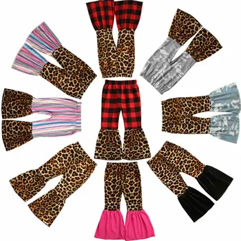

Fashion Toddler Baby Girl Clothes Christmas Leopard Flares Leggings Long Pants Trousers High Waist Leggings Girls Kids Trousers