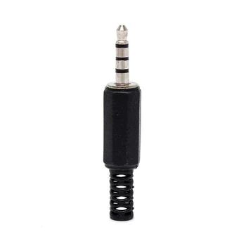 

3.5mm Jack 4 Sections Plug for Microphone Headphone 3.5mm 4 Pole Jack Audio Solders Video Connectors