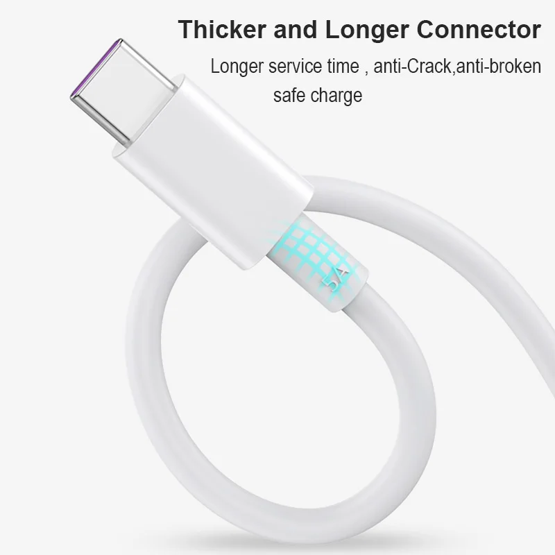 Кабель USB 5A type-C для samsung huawei P30 P20 P10 mate 30 20 10 Pro Plus lite USB 3,1 type-C Supercharge Super charger Cable