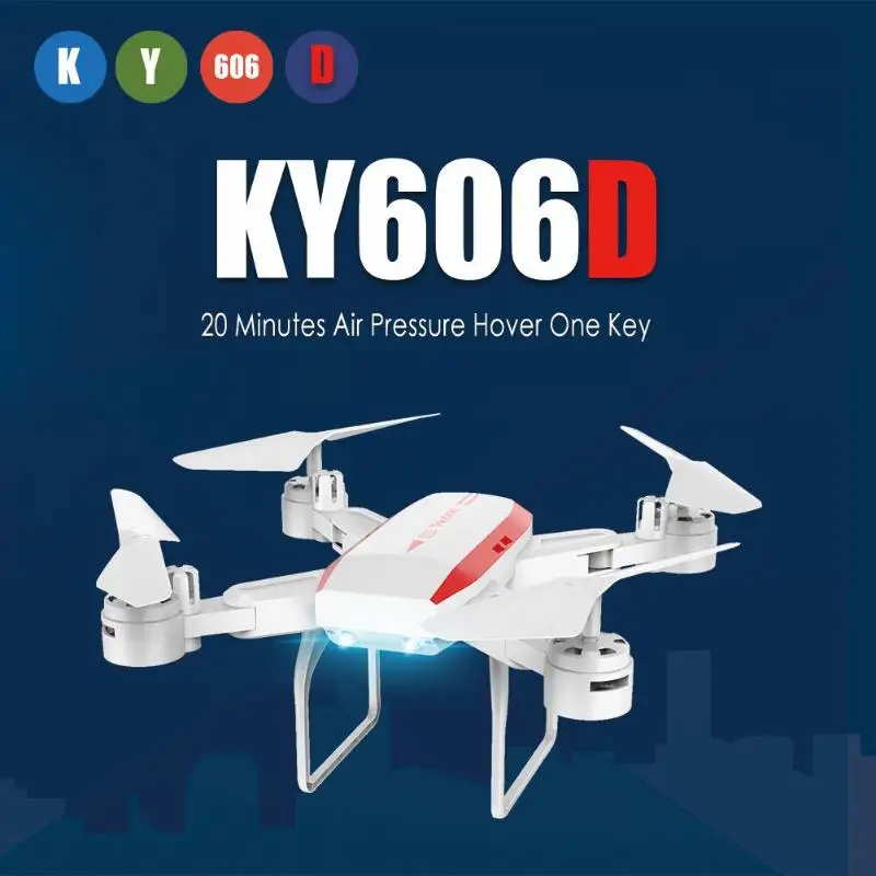 30*30*10 см 1 комплект KY606D Радиоуправляемый квадрокоптер длительный срок службы Дрон давление воздуха парение высота холдинг траектория полета Квадрокоптер