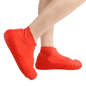 

2019 Outdoor Non-slip Waterproof Shoe Covers Reusable Silicone Overshoes Resistant Rain Boots
