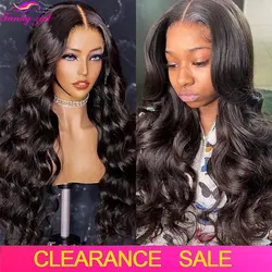 Body Wave Lace Front Wig Human Hair Wigs 13x1 T Part Transparent Lace Wig Brazilian Remy Human Hair Natural Black Wigs For Women