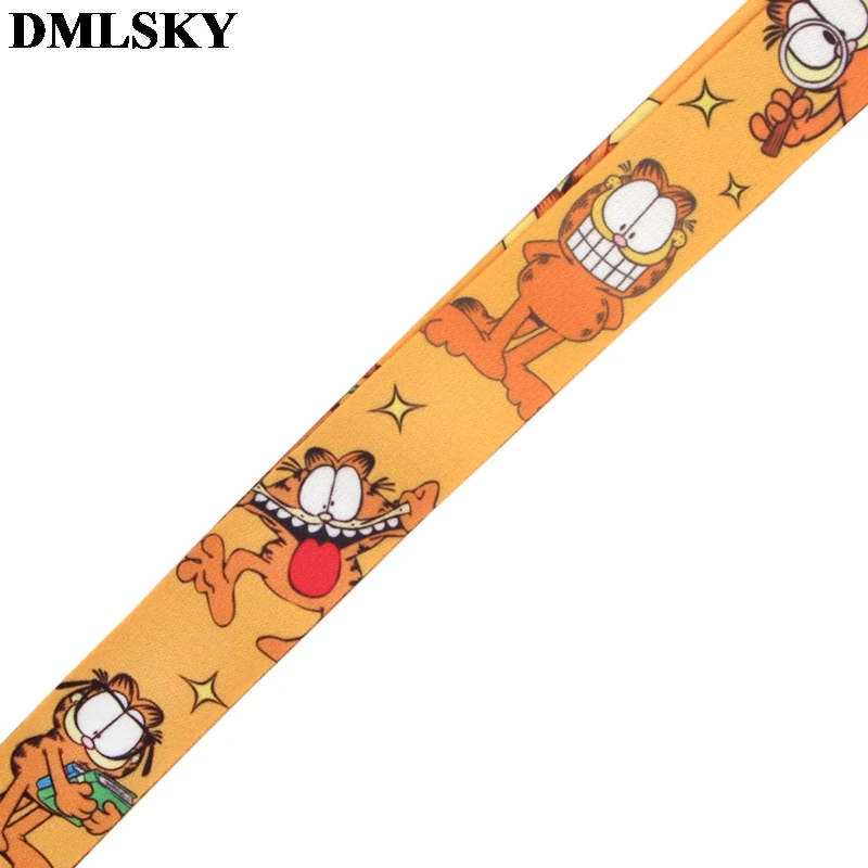 DMLSKY брелок для ключей с котом из мультфильма милый ремешок для телефона женский модный ремешок на шею для ключей для ID карты M3874
