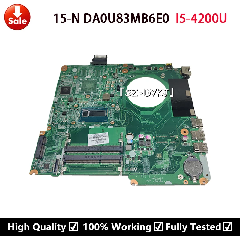Материнская плата для ноутбука HP Pavilion 15-N 15-F 732086-001 732086-501 732086-601 DA0U83MB6E0 DDR3 I5-4200U