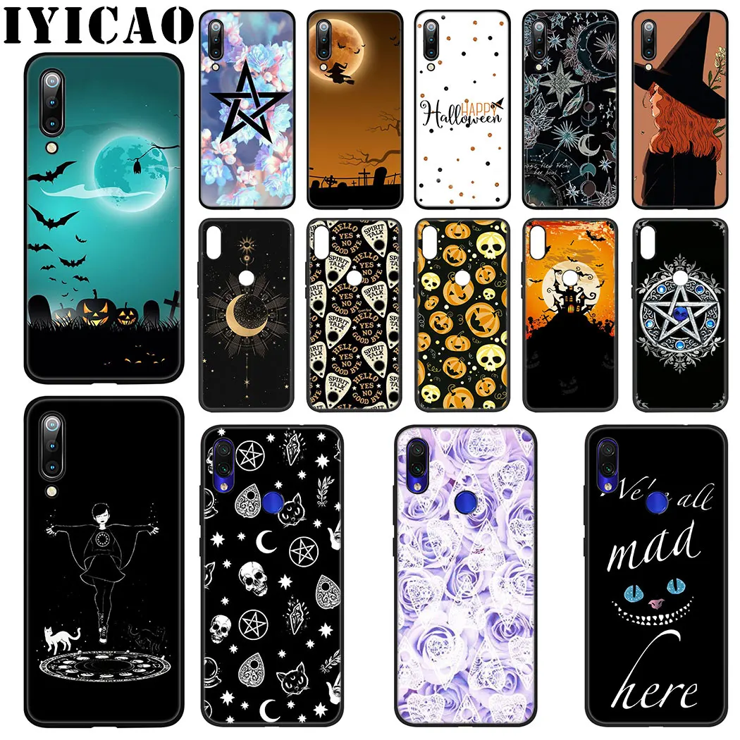 

IYICAO Halloween Magic witch Soft Silicone Case for Xiaomi 9 8 SE A2 Lite A3 9T Pro A1 CC9 5X 6X MAX 3 F1 Case