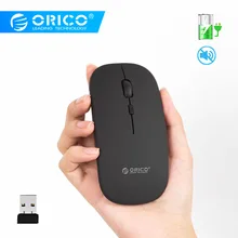 ORICO, беспроводная мышь, бесшумная компьютерная мышь, 2,4 ГГц, USB мышь, перезаряжаемая, USB, оптическая, Mice1600 dpi, регулируемая для ПК, ноутбука