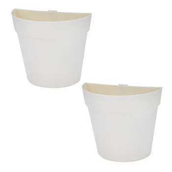 

2PCS Wall Hanging Planter Hydroponic Flowerpot Plastic Flowerpots Simple Wall Flowerpots Potted Plant Pots for Wall Home Dorm Of