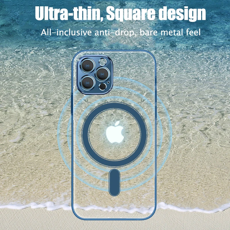 Original Magsafe Wireless Charging Plating Case For iPhone 12