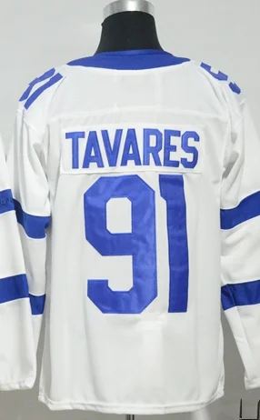 А+++ Качественная мужская футболка для взрослых#91 John Tavares Toronto