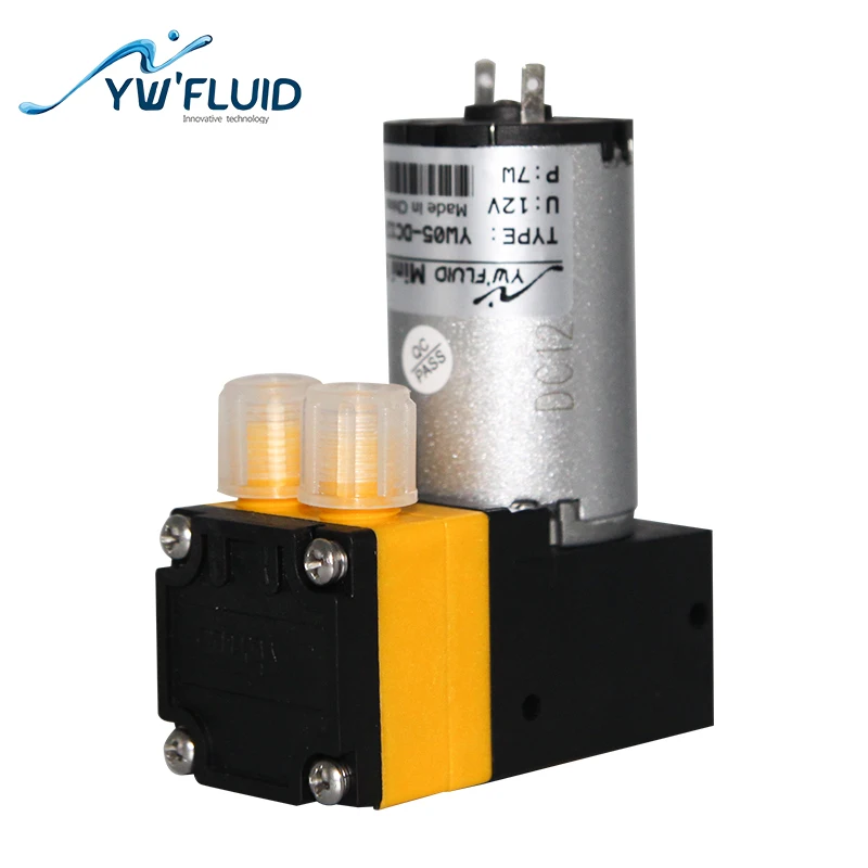 YWfluid YW05 A 12v/24v Мембранный насос с двигателем постоянного тока Макс потока жидкости