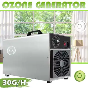 

30g Stainless Steel Air Ozone Generator Air Purifier Sterilizer Ozonator Portable Ozonizer Cleaner Sterilizer with Timing Switch