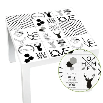 

Table Tops Wall Art Furniture Removable Self-Adhesive Waterproof Wallpaper Wall Sticker