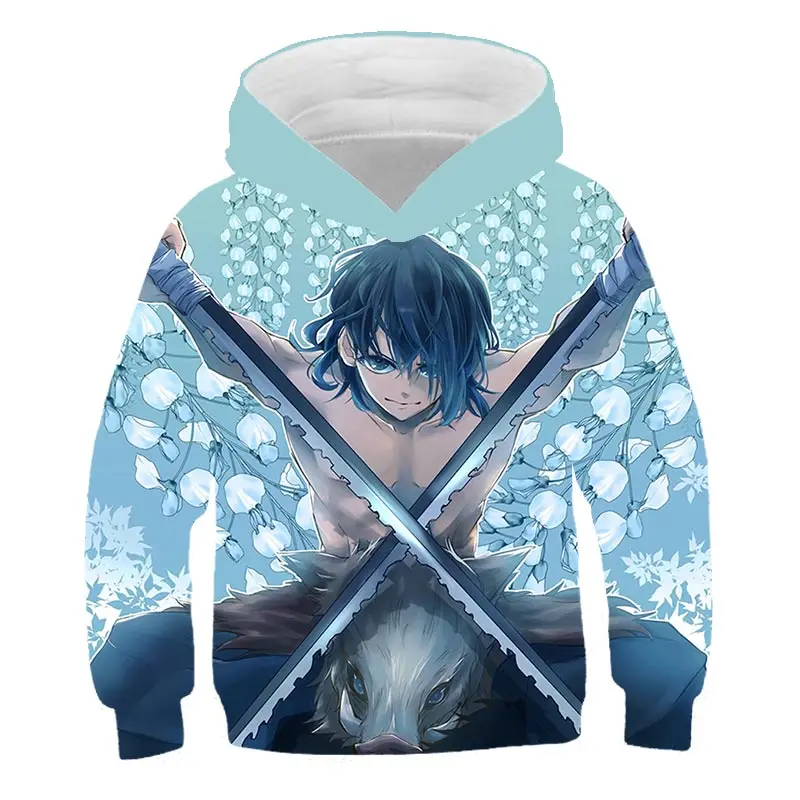 Demon Slayer Kimetsu No Yaiba Hoodies 3d Baby Boy Clothes Anime Harajuku Graphics Tops Hooded Sweatshirts Child Kids Pullover Hoodies Sweatshirts Aliexpress