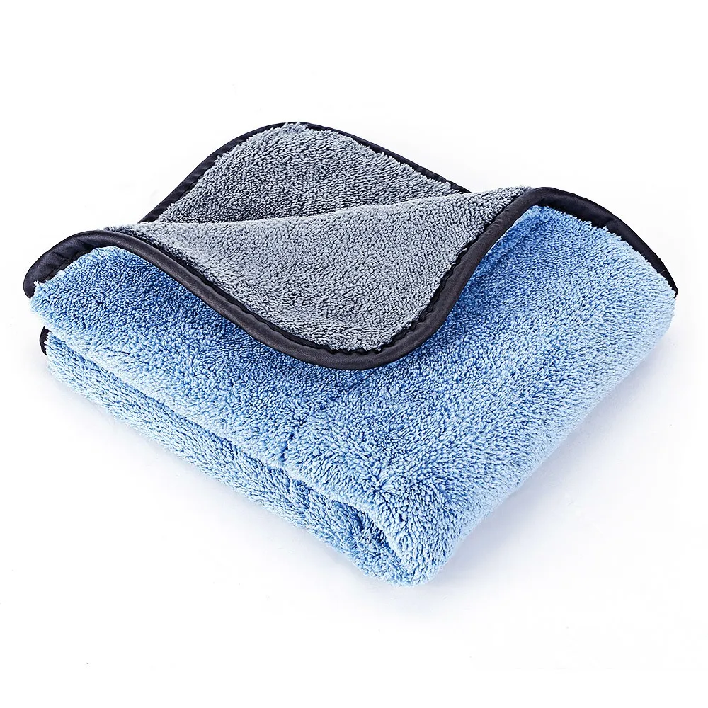 Blue Gray Г/м2, автомойка, автохимия, полотенце из микрофибры, для мытья автомобиля, для кухни, ткань для сушки, толстая тряпка для автомобиля, мягкое полотенце для ухода за автомобилем микрофибра - Цвет: Blue Gray