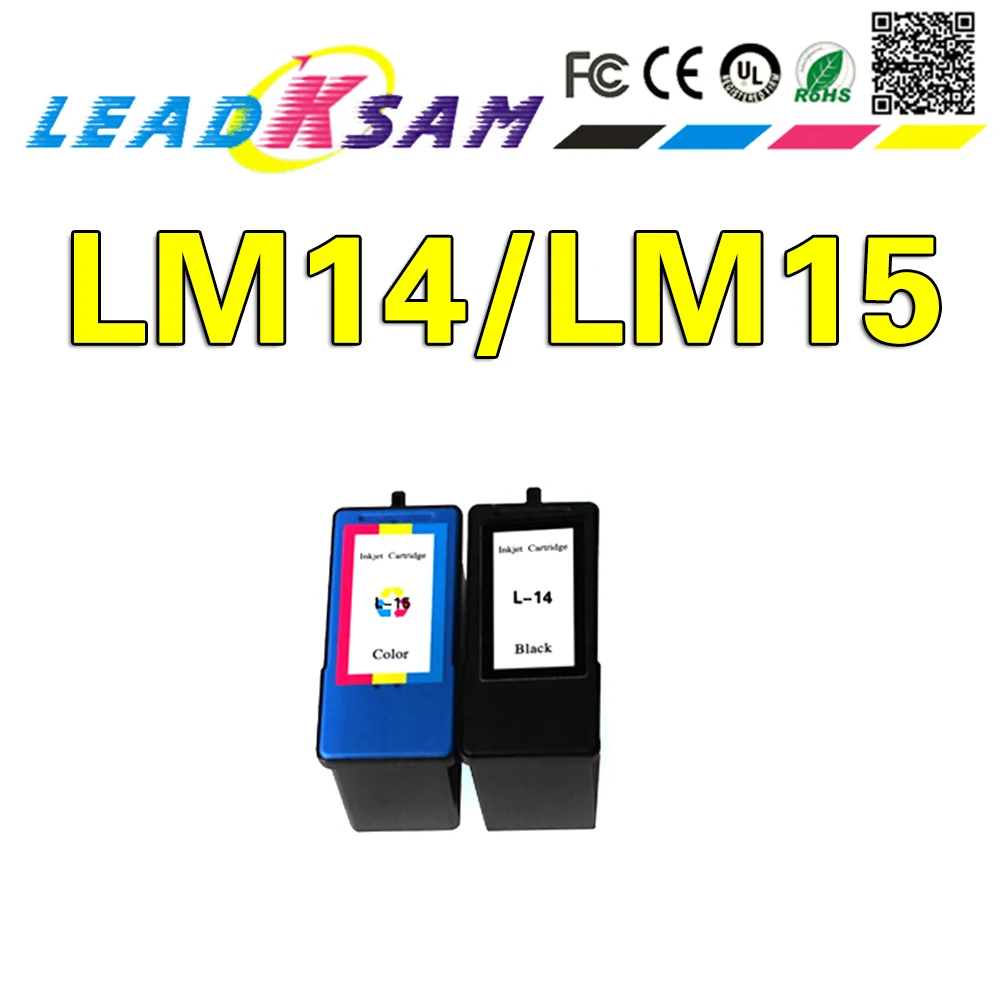 Black &amp Color Ink Cartridges compatible for Lexmark 14 15 Z2300 Z2320 X2650 X2600 X2670 | Компьютеры и офис