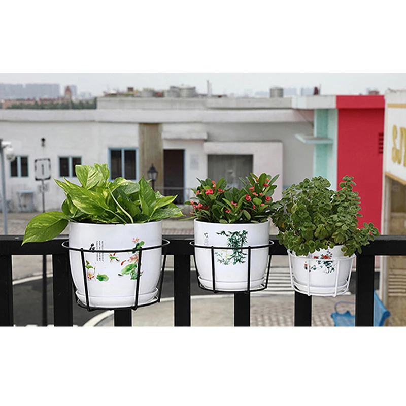 1PCS Ornaments Flower Rack Iron Stand For Plant Garden Hanging Pot Holder Round Indoor Outdoor Balcony Frame Home Decor | Дом и сад