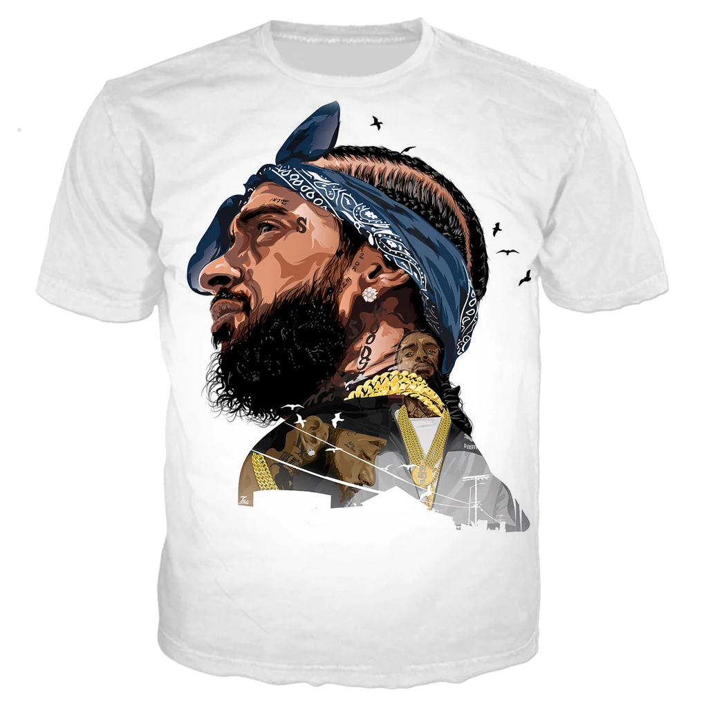 3D принт Новая певица Nipsey Hussle футболка рок футболка для мужчин и женщин Повседневная Уличная одежда в стиле хип-хоп harajuku Топы Camiseta hombre