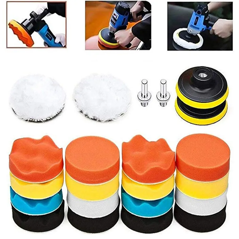 Grinders & Polishers 3 inch Buffing Pads 22 PCS Sponge Polishing Waxing