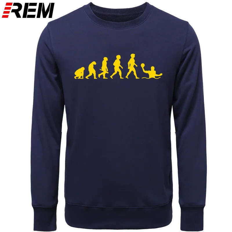 Худи rem Evolution, ватерполо, мужская мода, длинный рукав, o-образный вырез, хлопок, забавные, крутые мужские топы, Толстовки, Толстовки