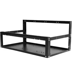 Support de Carte Graphique pour Carte Mère ATX de 6 à 8 GPU, Type de Rack SECC, Opération Facile 