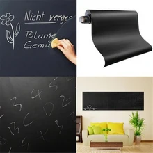 60x200 cm Blackboard Etiquetas Removíveis Adesivos de Vinil Sorteio Erasable Blackboard Learning de Escritório Multifuncional