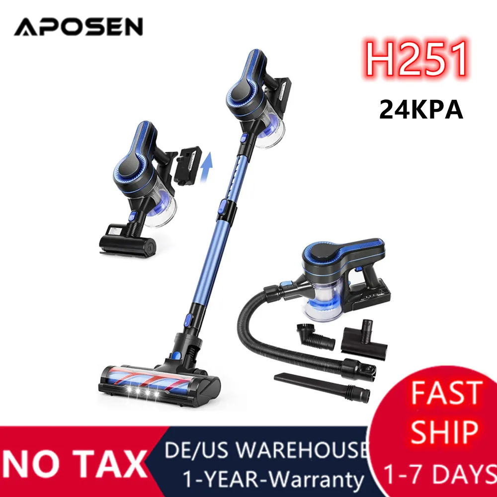 Aposen aspiradora inalámbrica H251, succión potente de 24000Pa, pantalla  táctil LED, aspiradora con mango inalámbrico para el hogar|Aspiradoras| -  AliExpress