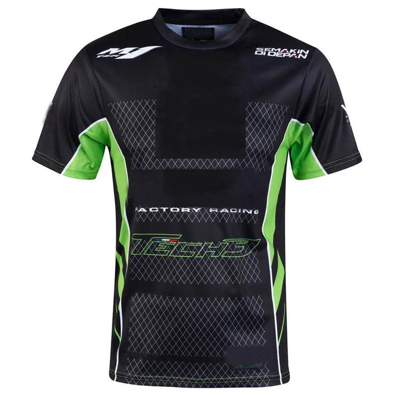 obispo creer selva Camiseta de carreras todoterreno para yamaha M1, ropa de Moto de carreras,  color negro y verde, envío gratis|Camisas y tops| - AliExpress