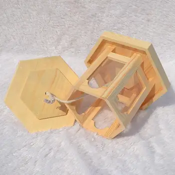 

Hanging Bird Feeder House Seeds Food Dispenser Container Outdoor Feeding Tool