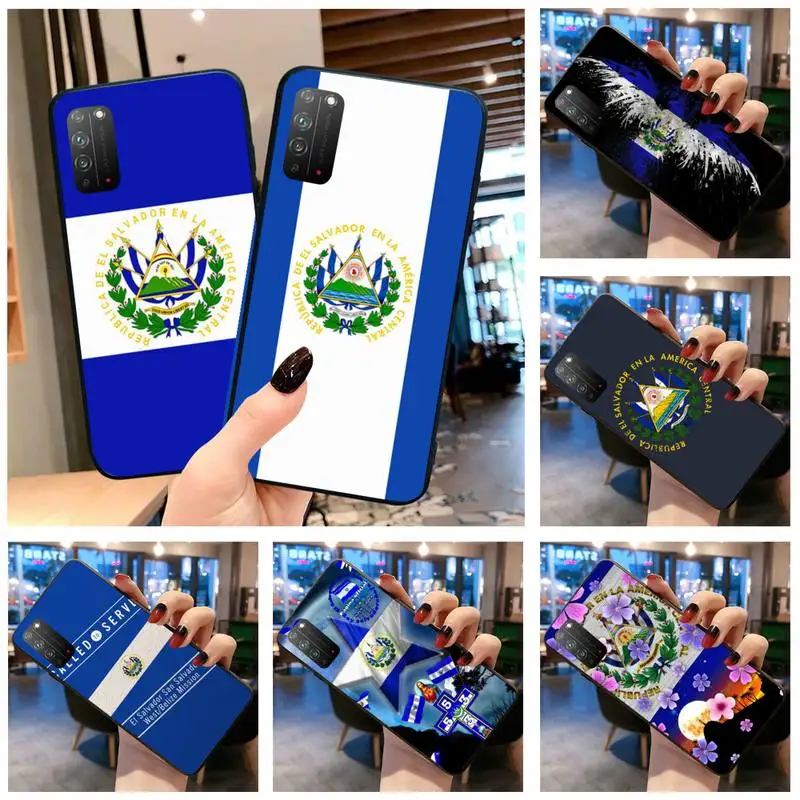 Роскошный Уникальный чехол с флагом Сальвадора для телефона Huawei Honor 30 20 10 9 8 8x 8c v30