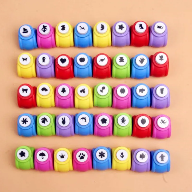 

Dropship 2020 New 1 PCS Kid Child Mini Printing Paper Hand Shaper Scrapbook Tags Cards DIY Punch Cutter Tool 16 Styles