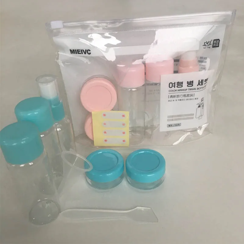 8 шт./компл. эссенсиал Путешествия Мини Пластик прозрачный пустой контейнер для макияжа бутылки Красота инструменты DEC889