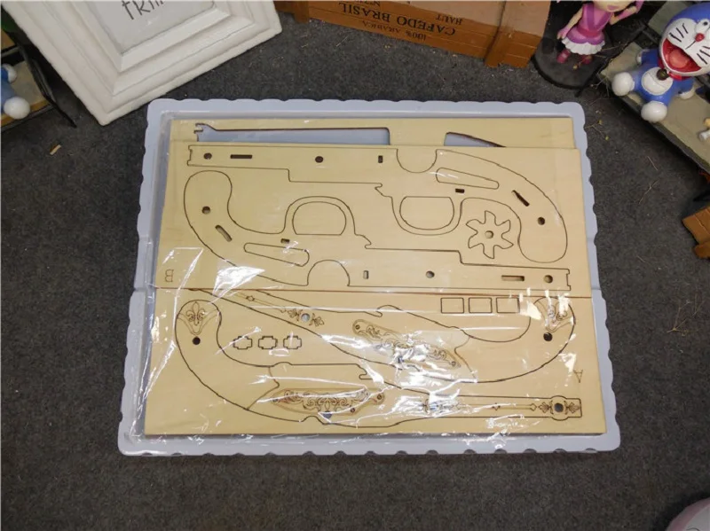 Головоломка DIY 3D деревянная головоломка игрушечный пистолет с резиновой лентой Веселая Игра на открытом воздухе креативная стрельба пистолет игрушки для детей